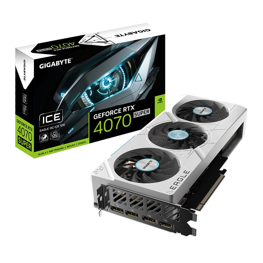 کارت گرافیک گیگابایت GeForce RTX 4070 SUPER EAGLE OC ICE 12GB