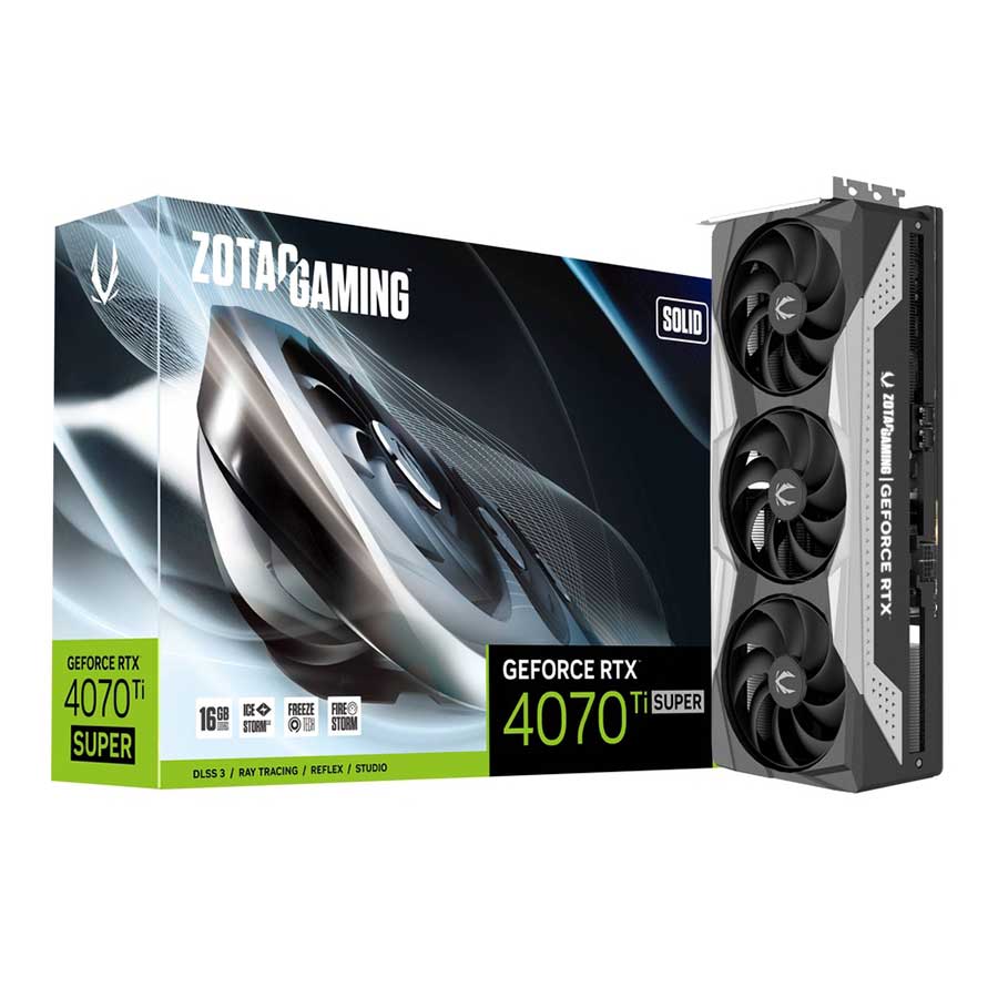 کارت گرافیک زوتاک مدل GeForce RTX 4070 Ti SUPER SOLID 16GB
