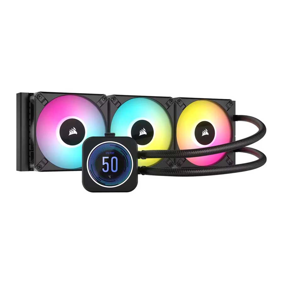 خنک کننده مایع پردازنده کورسیر مدل Corsair iCUE H150i ELITE LCD XT Display
