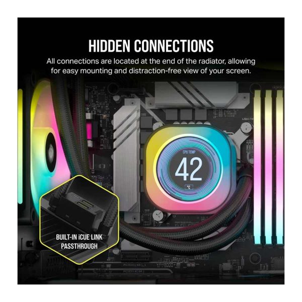 فن خنک کننده کورسیر مدل CORSAIR iCUE LINK H150i LCD