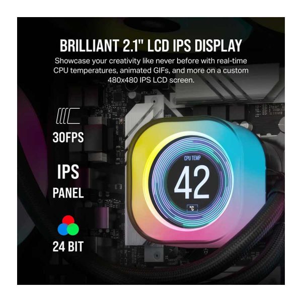 فن خنک کننده کورسیر مدل CORSAIR iCUE LINK H150i LCD
