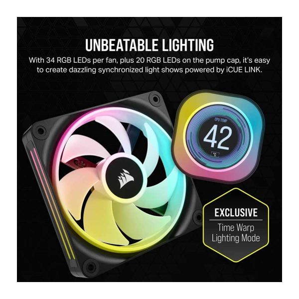 فن خنک کننده کورسیر مدل CORSAIR iCUE LINK H150i LCD