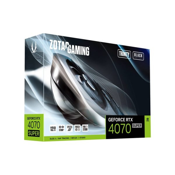 کارت گرافیک زوتاک GeForce RTX4070 SUPER Trinity Black Edition 12GB GDDR6X