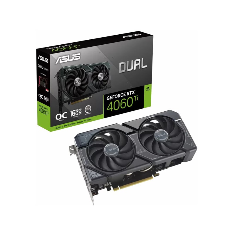 کارت گرافیک ایسوس Dual GeForce RTX 4060 Ti 16GB OC Edition GDDR6