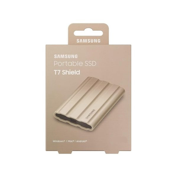 اس اس دی اکسترنال سامسونگ مدل SAMSUNG T7 SHIELD 2TB External SSD (Beige)