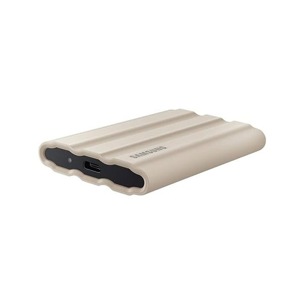 اس اس دی اکسترنال سامسونگ مدل SAMSUNG T7 SHIELD 2TB External SSD (Beige)