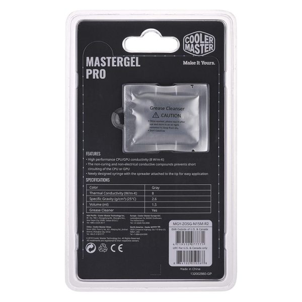 خمیر سیلیکون کولر مستر مدل MASTERGEL PRO