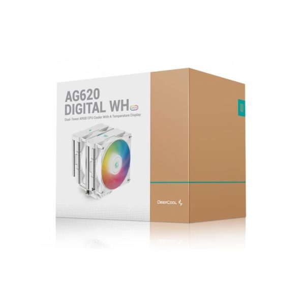 خنک کننده بادی دیپ کول مدل AG620 DIGITAL WH ARGB