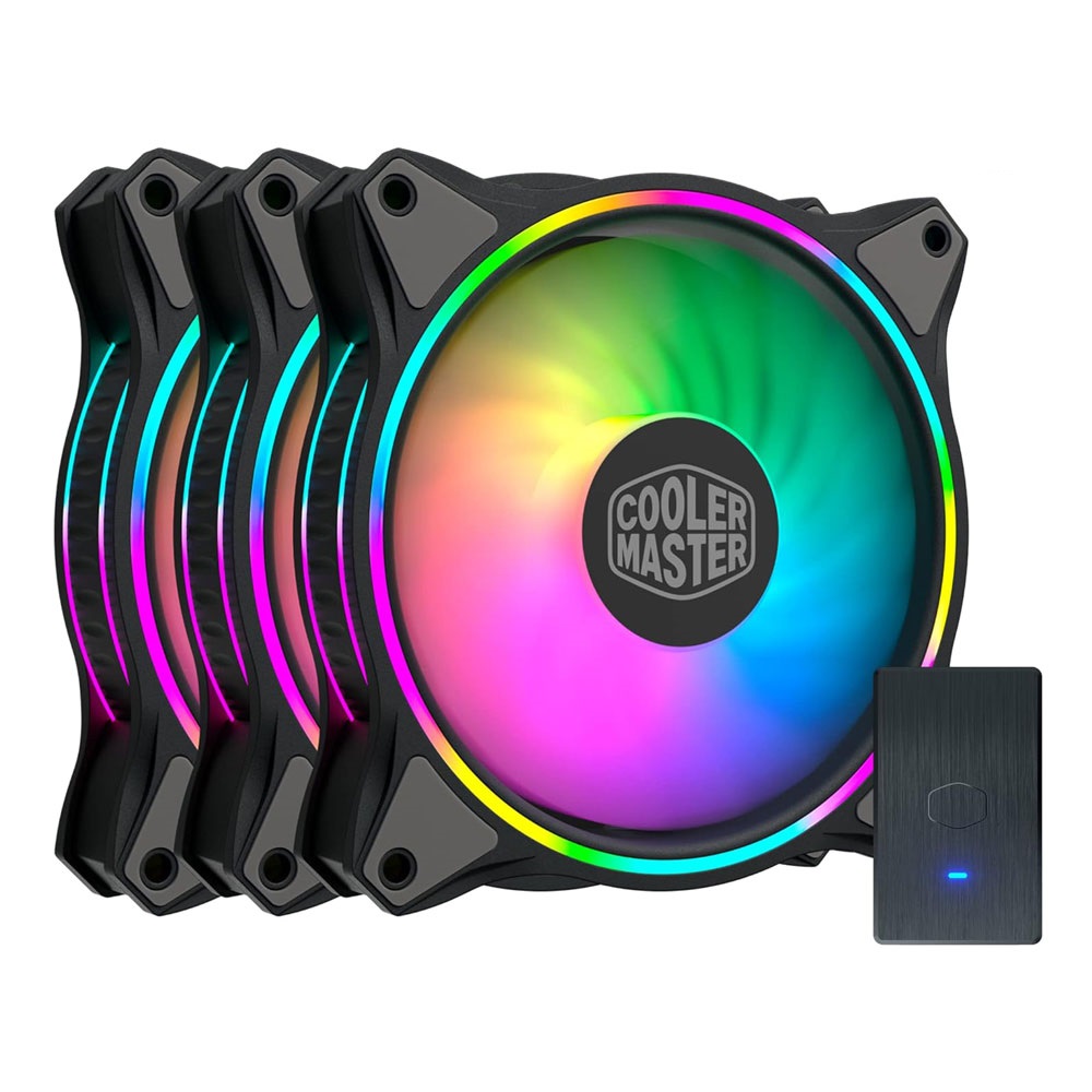 فن کیس کولر مستر مدل Cooler Master MASTERFAN MF120 BLACK HALO 3IN1