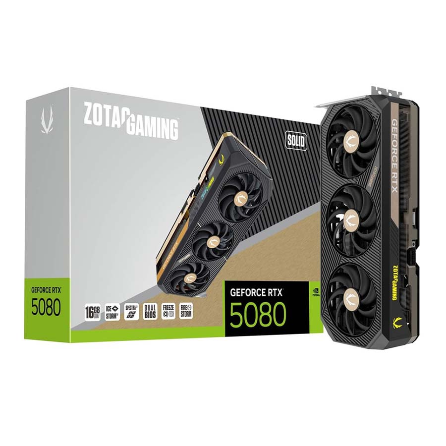 کارت گرافیک زوتک مدل ZOTAC RTX 5080 GAMING SOLID 16GB