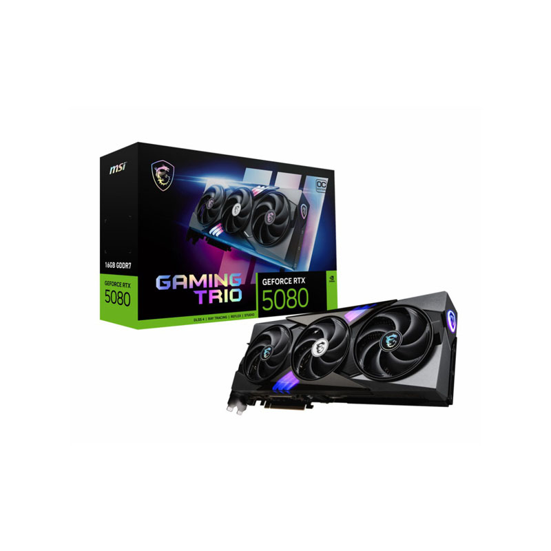 کارت گرافیک ام اس ای مدل MSI RTX 5080 GAMING TRIO 16GB
