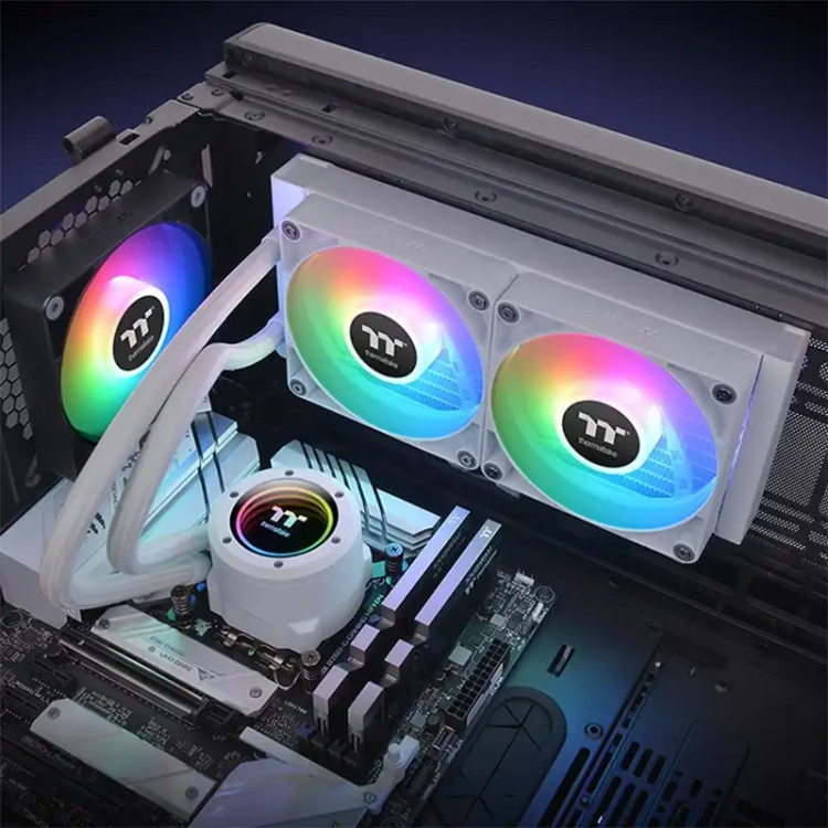 خنک کننده مایع پردازنده ترمال تیک مدل TH240 V2 ARGB Snow Edition