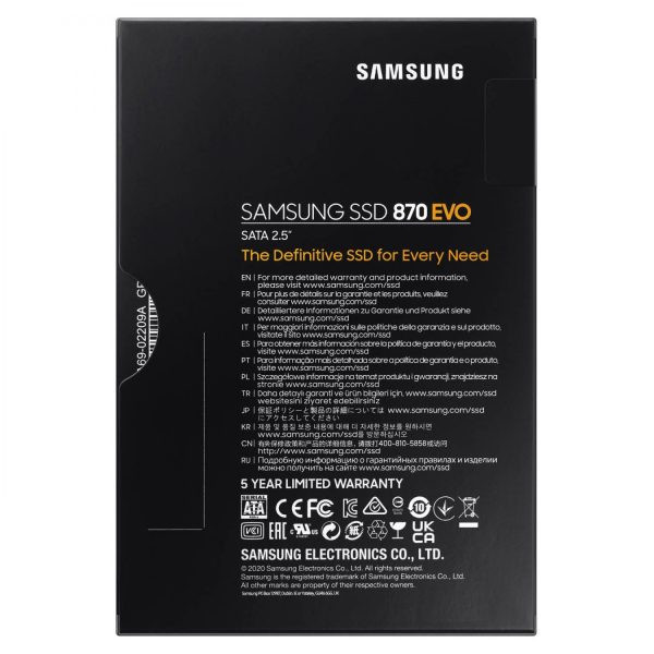 اس اس دی سامسونگ مدل SAMSUNG 870EVO 1TB SATA SSD
