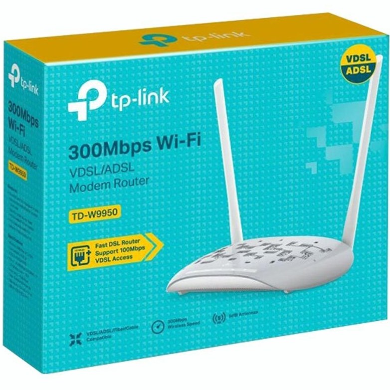 مودم روتر بی‌ سیم تی پی لینک مدل TD-W9950 با سرعت 300 مگابیت بر ثانیه