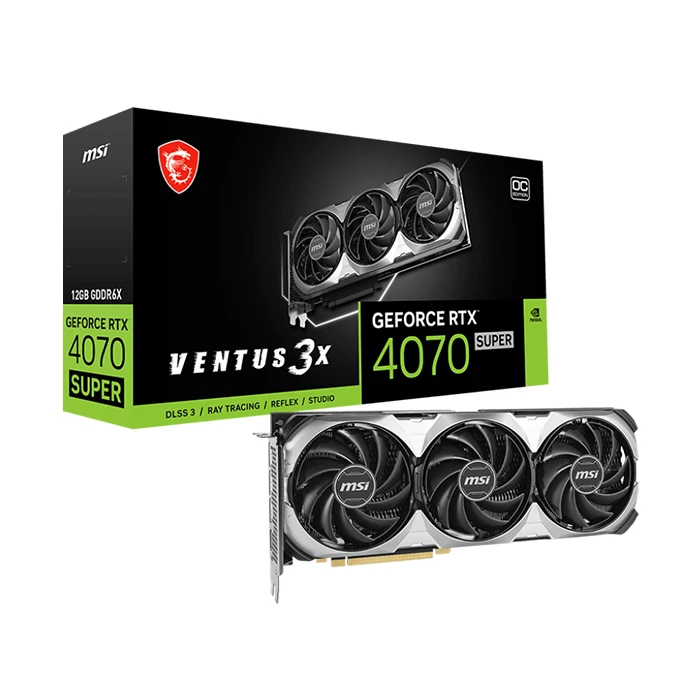 کارت گرافیک ام اس آی GeForce RTX 4070 SUPER VENTUS 3X OC 12GB