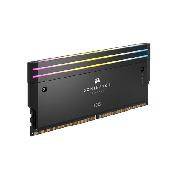 رم کورسیر مدل CORSAIR DOMINATOR TITANIUM 64GB(32GBx2) 6000 RGB BLACK CL30