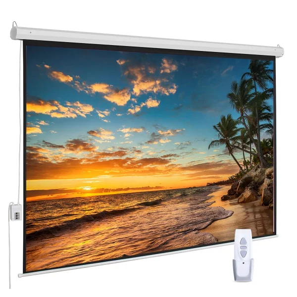پرده نمایش پروژکتور سقفی برقی اسکوپ سایز Escope 150*150
