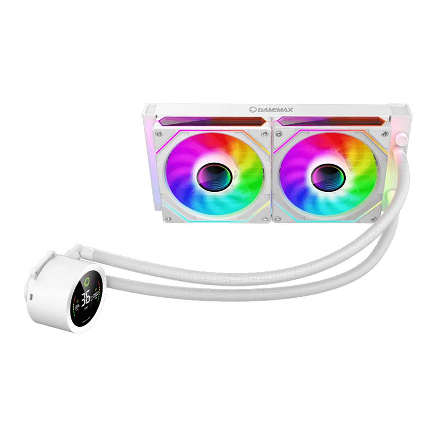 فن خنک کننده پردازنده گیم مکس مدل GameMax IceBurg 240 Digital White