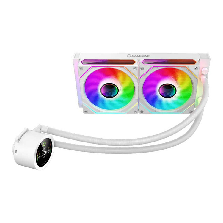 فن خنک کننده پردازنده گیم مکس مدل GameMax IceBurg 240 Digital White