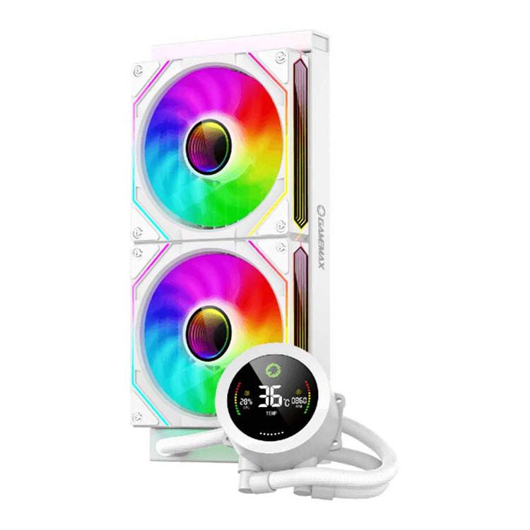 فن خنک کننده پردازنده گیم مکس مدل GameMax IceBurg 240 Digital White