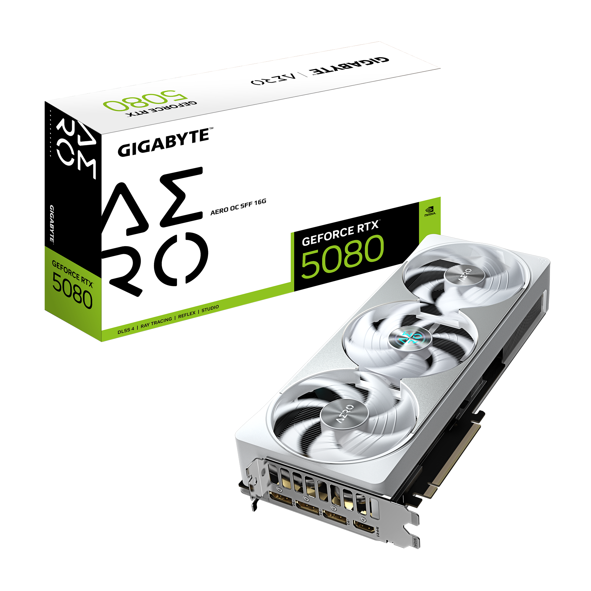 کارت گرافیک گیگابایت مدل GIGABYTE GeForce RTX 5080 AERO OC SFF 16G