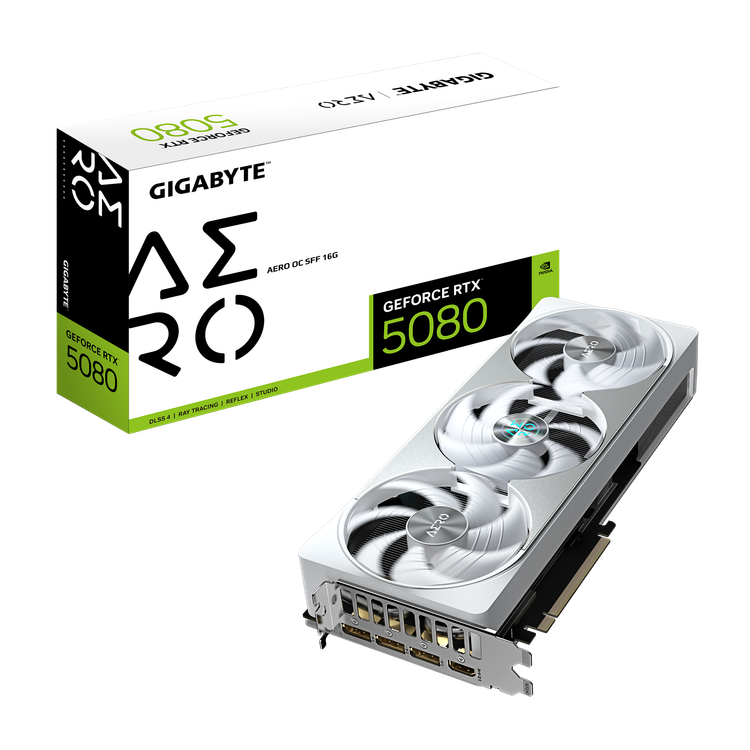 کارت گرافیک گیگابایت مدل GIGABYTE GeForce RTX 5080 AERO OC SFF 16G