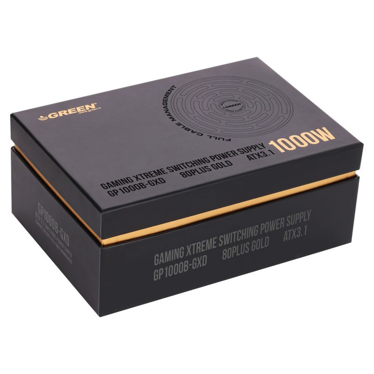 پاور کامپیوتر گرین مدل GP1000B-GXD 80 Plus Gold توان 100