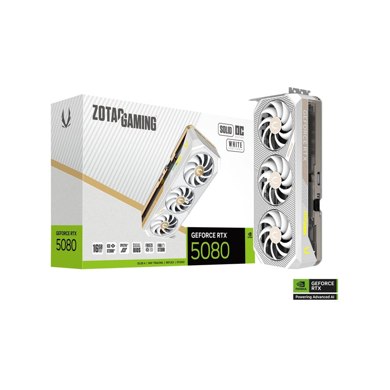 کارت گرافیک زوتاک مدل ZOTAC RTX 5080 SOLID OC White 16GB