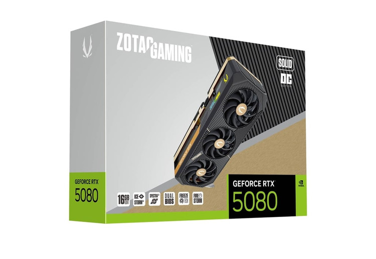 کارت گرافیک زوتاک مدل ZOTAC RTX 5080 SOLID OC 16GB