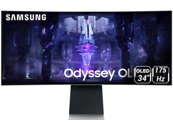 مانیتور گیمینگ سامسونگ مدل LS34BG850 سایز ۳۴ اینچ OLED با کیفیت UWQHD و نرخ تازه‌سازی ۱۷۵ هرتز