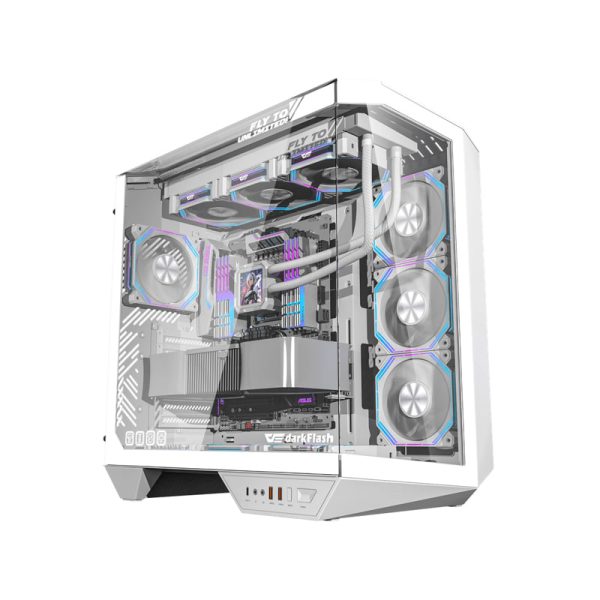 کیس کامپیوتر دارک فلش مدل DY470 WH ATX