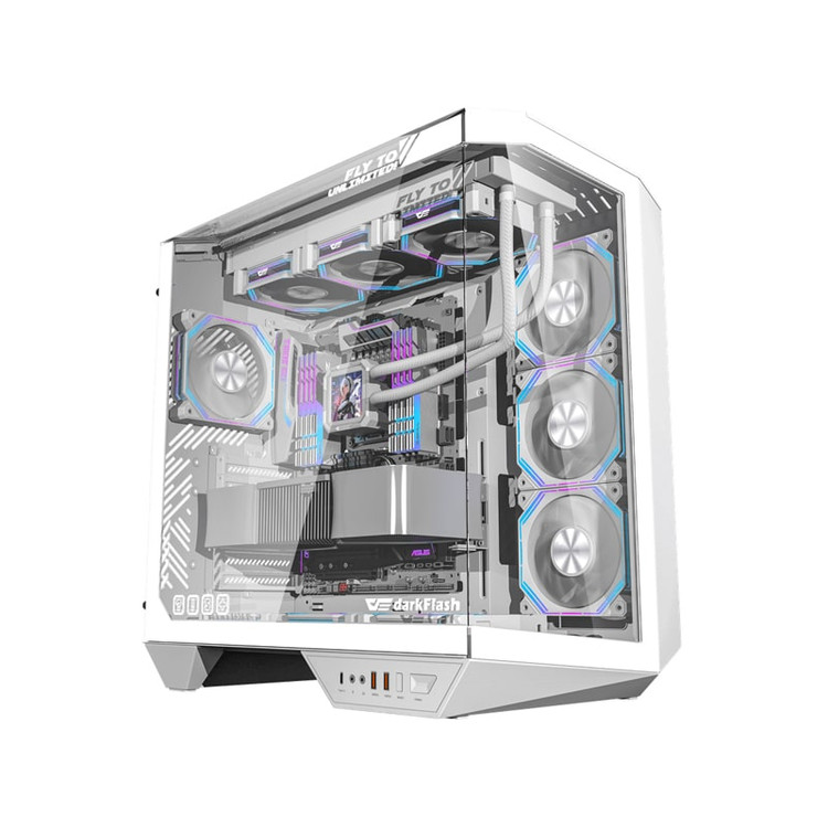 کیس کامپیوتر دارک فلش مدل DY470 WH ATX