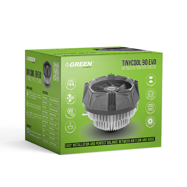 خنک کننده بادی گرین GREEN TINYCOOL 90 EVO