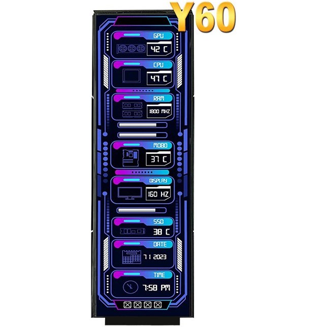 کیت ال سی دی هایت مدل HYTE LCD CASE Y60 12.6 Inch