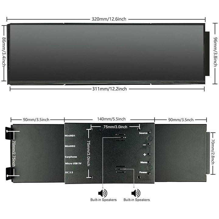 کیت ال سی دی هایت مدل HYTE LCD CASE Y60 12.6 Inch