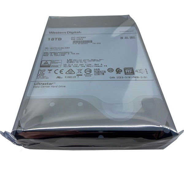 هارد اینترنال وسترن دیجیتال DC HC550 18TB