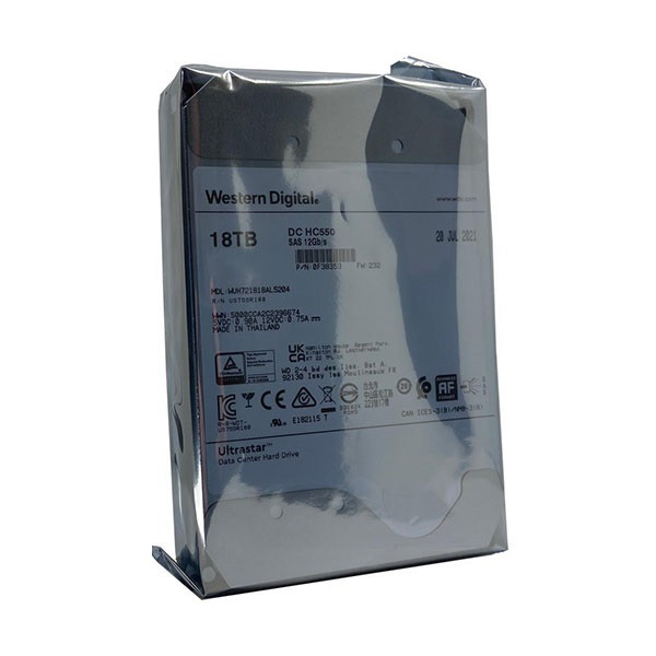 هارد اینترنال وسترن دیجیتال DC HC550 18TB