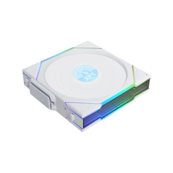 فن کیس لیان لی پک 3 عددی UNI FAN TL120 LCD Reverse Blade Wireless WH
