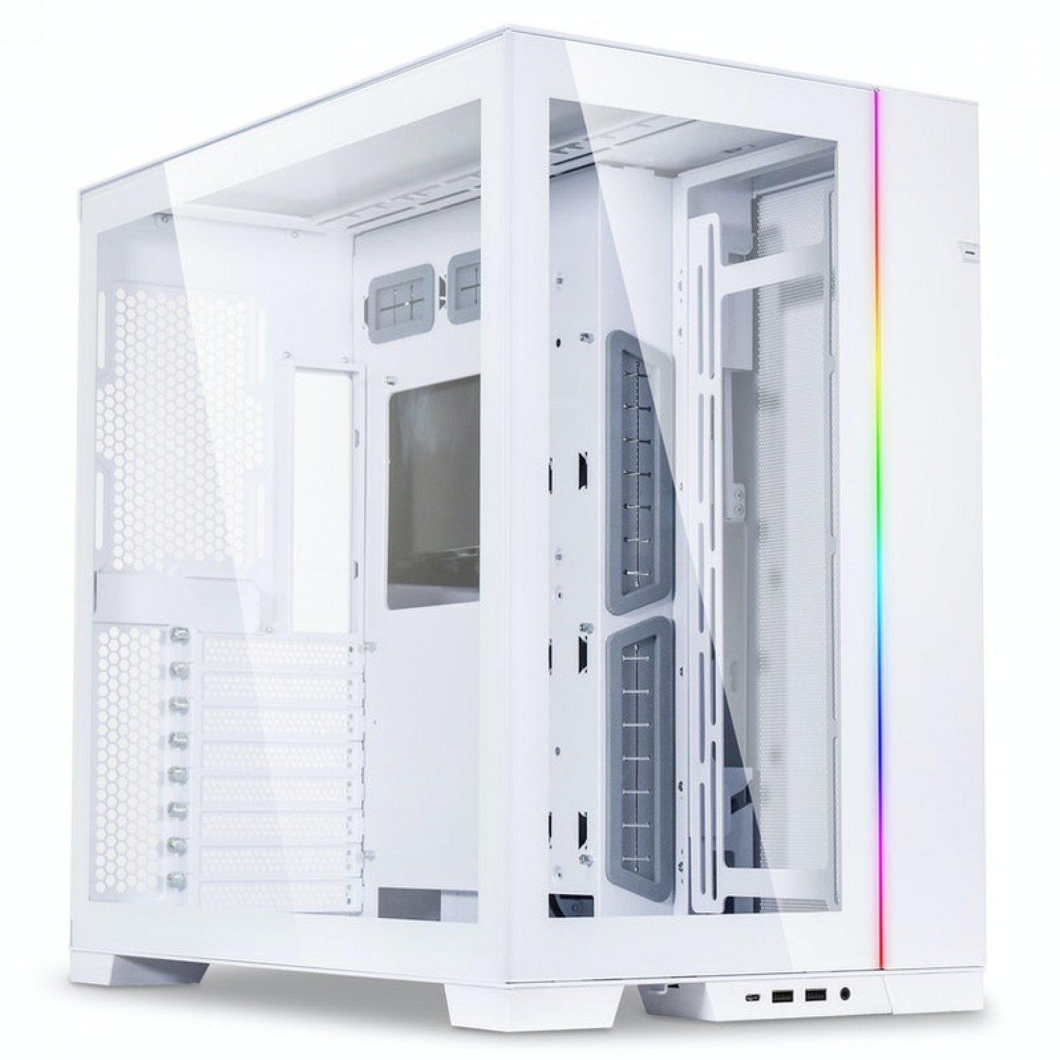 کیس گیمینگ لیان لی مدل LIAN LI O11 DYNAMIC EVO White