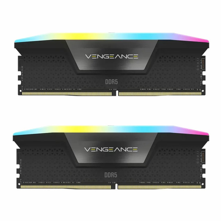 رم کورسیر مدل CORSAIR VENGEANCE RGB 32GB Dual 5200Mhz BLACK