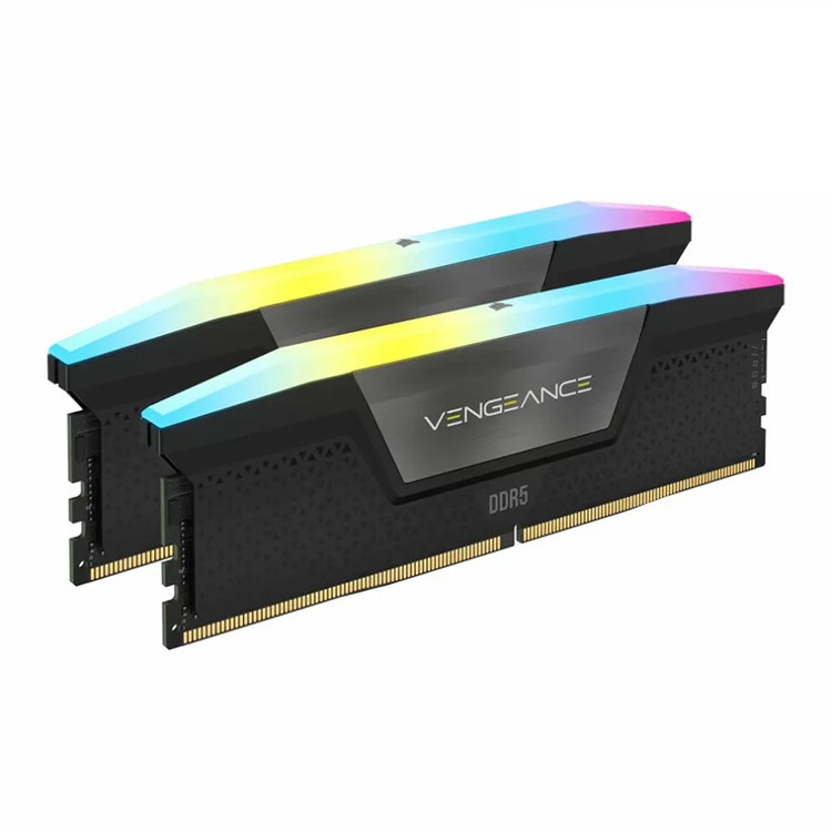 رم کورسیر مدل CORSAIR VENGEANCE RGB 32GB Dual 5200Mhz BLACK