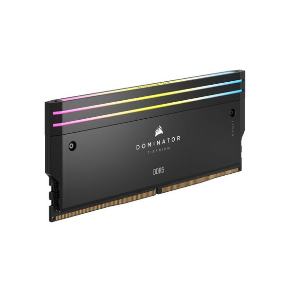 رم کورسیر مدل CORSAIR DOMINATOR TITANIUM 32GB(16GBx2) 7200 RGB BLACK CL34