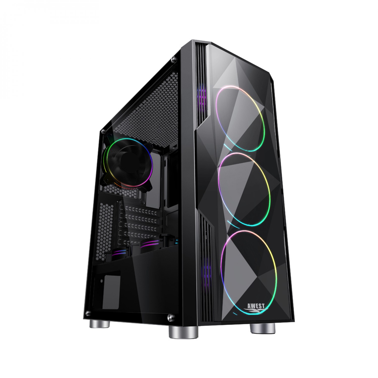 کیس گیمینگ اوست مدل AWEST GT AV02 BG