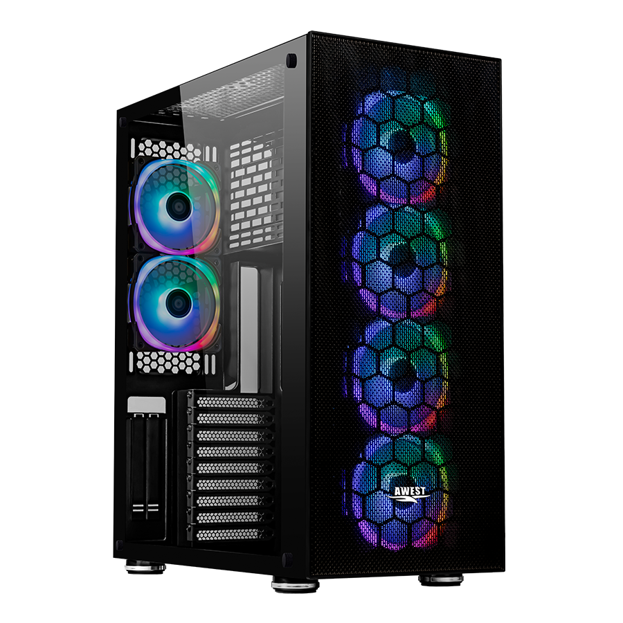 کیس گیمینگ اوست مدل AWEST GT AV402 FB