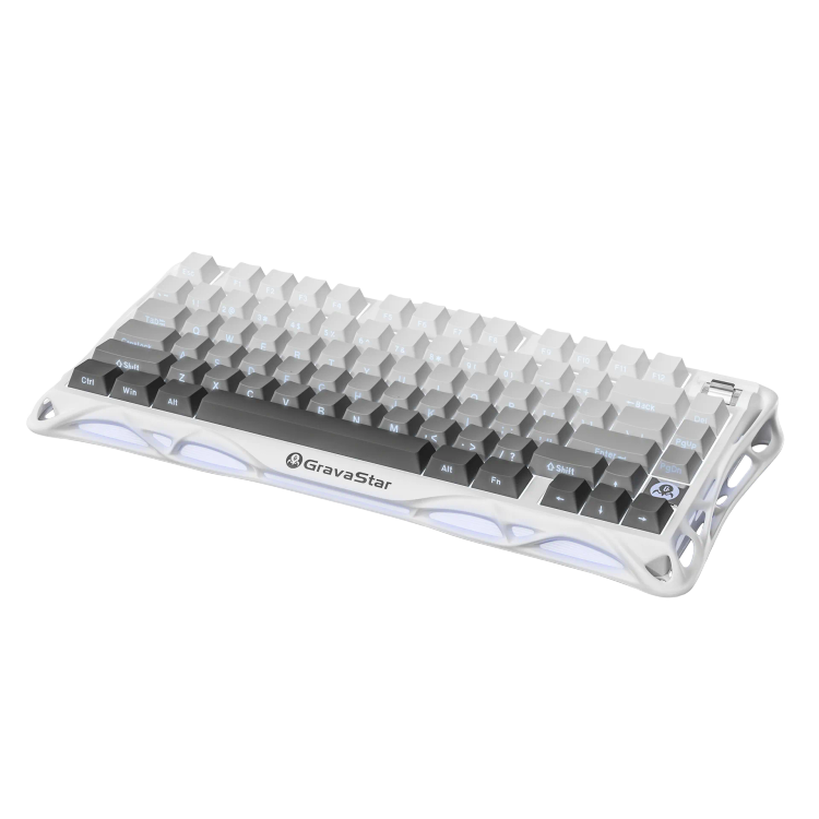 کیبورد گیمینگ گراوا استار مدل GravaStar Mercury K1 - Gradient White
