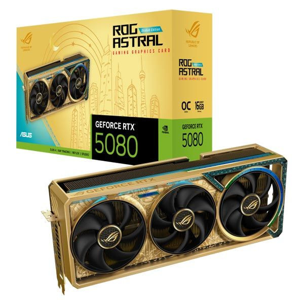کارت گرافیک ایسوس مدل ASUS ROG Astral RTX 5080 Dhahab CORE OC 16GB