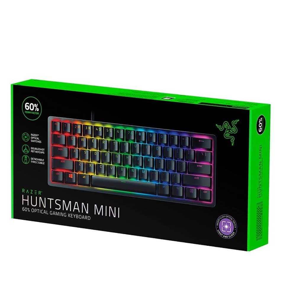 کیبورد ریزر مدل Razer Huntsman Mini Purple Switch