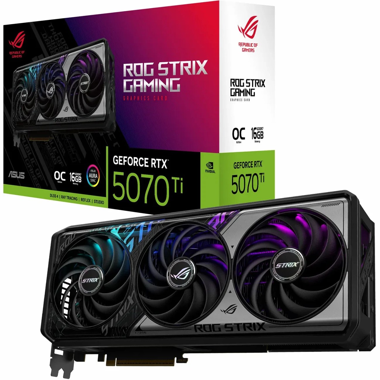 کارت گرافیک ایسوس ASUS ROG Strix GeForce RTX 5070 Ti OC 16GB