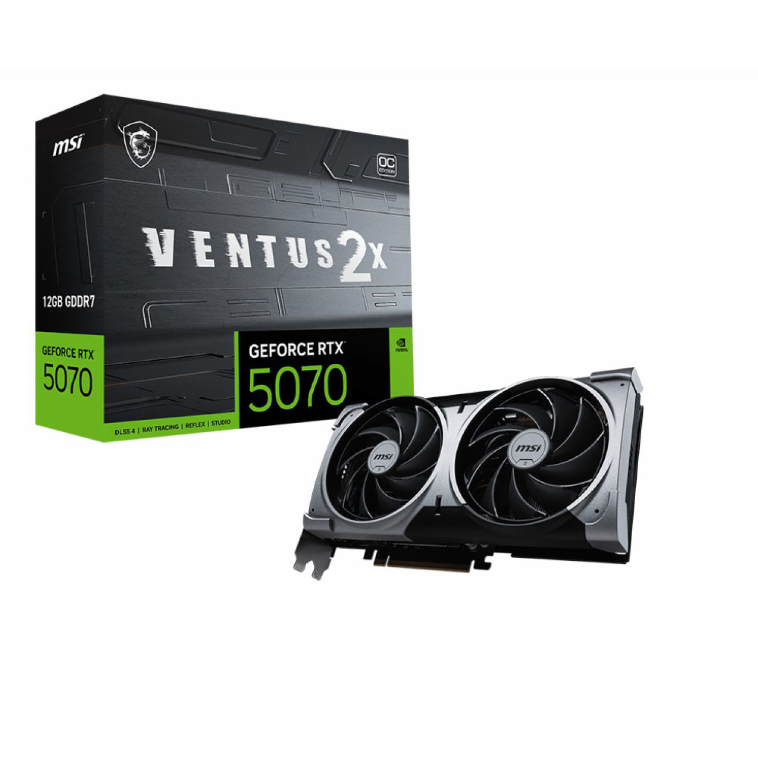 کارت گرافیک ام اس ای مدل MSI RTX 5070 12G Ventus 2X OC
