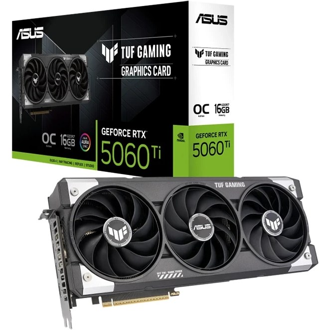 کارت گرافیک ایسوس ASUS TUF Gaming RTX 5060 Ti OC 16GB